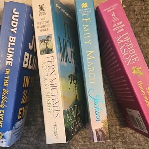 4 Romance Books. Fern Michaels, Judy Blume, Emily March, Debbie Mason